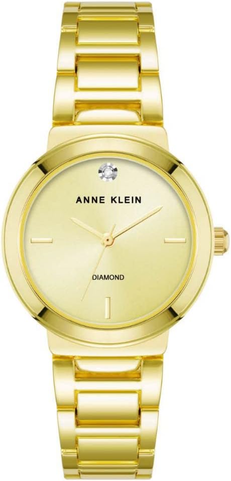 Anne Klein Womens Genuine Diamond Dial Bracelet Watch