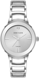 Anne Klein Womens Genuine Diamond Dial Bracelet Watch