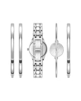 Anne Klein Silver-Tone Watch & Bracelet Set - 5-Piece