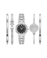 Anne Klein Silver-Tone Watch & Bracelet Set - 5-Piece