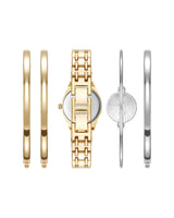 Anne Klein Womens Two-Tone Watch & Bracelet Set - 5-Piece