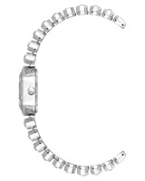 Anne Klein Womens Silver Hexagon Watch & Bracelet Set