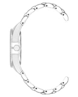 Anne Klein Womens Silver-Tone Pink Dial Watch & Bracelet Set - 3-Piece
