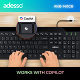Adesso AKB-140CB USB Keyboard & Mouse Combo