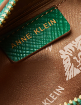 Anne Klein Mini AK Cube Logo Convertible Crossbody Handbag