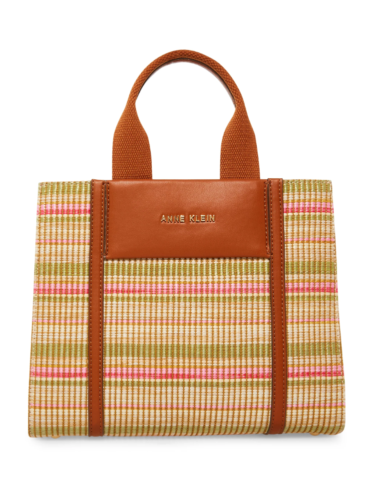 Anne Klein Texturized Canvas Mini Tote Handbag