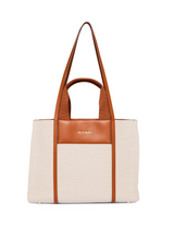 Anne Klein Medium Color Blocked Canvas Tote Handbag