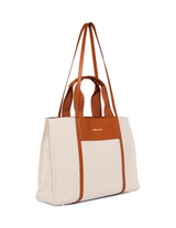 Anne Klein Medium Color Blocked Canvas Tote Handbag