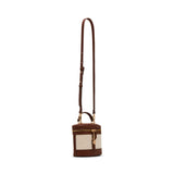 Anne Klein Train Case Crossbody Handbag with Detachable Strap