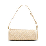 Anne Klein Straw Barrel Satchel Handbag