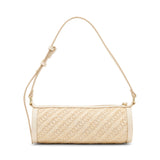 Anne Klein Straw Barrel Satchel Handbag