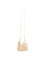 Anne Klein Flower Top Handle Crossbody Handbag with Convertible Strap