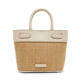 Anne Klein Mini Straw Tote Handbag