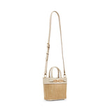Anne Klein Mini Straw Tote Handbag