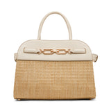 Anne Klein Straw Satchel Handbag