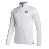 Coast Guard Academy Adidas Mens Sideline Knit 1/4 Zip Long Sleeve Shirt