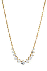 Nadri Perfect Tennis Graduated Cubic Zirconia Frontal Necklace