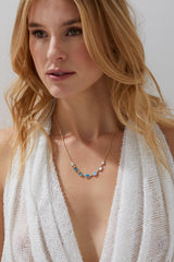 Nadri Blue Lagoon Frontal Necklace