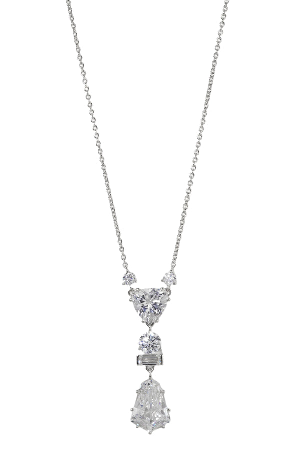 Nadri Luxor Kite CZ Drop Necklace