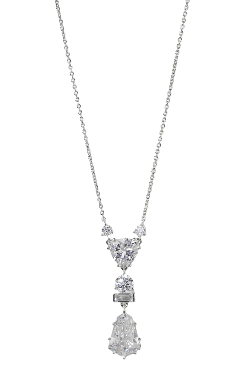 Nadri Luxor Kite CZ Drop Necklace