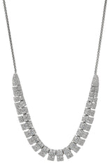 Nadri Crushed Pave Frontal Necklace