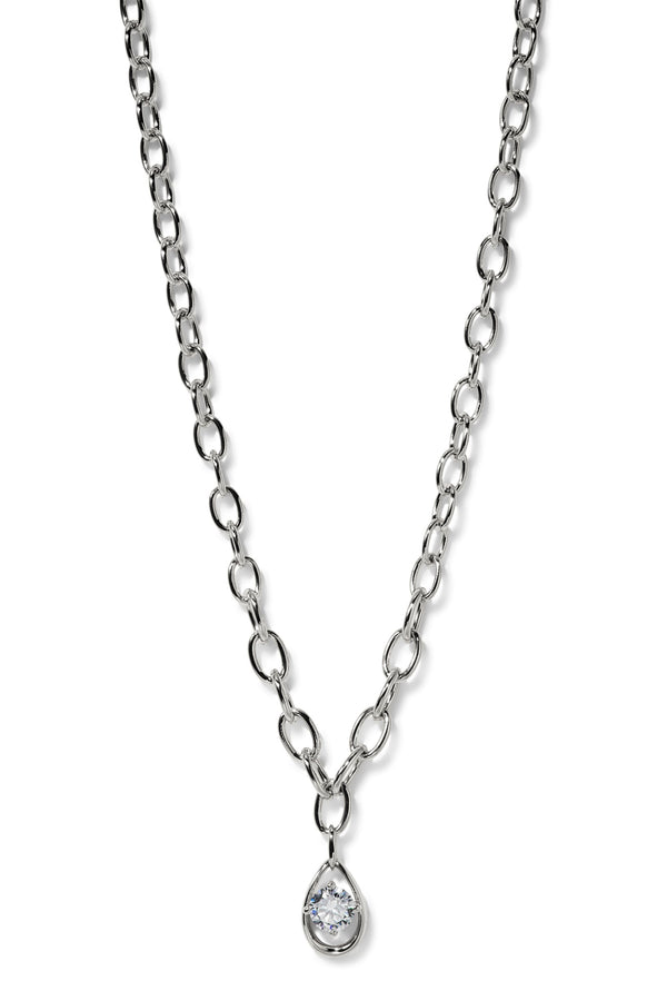 Nadri It Girl Chain Drop Necklace
