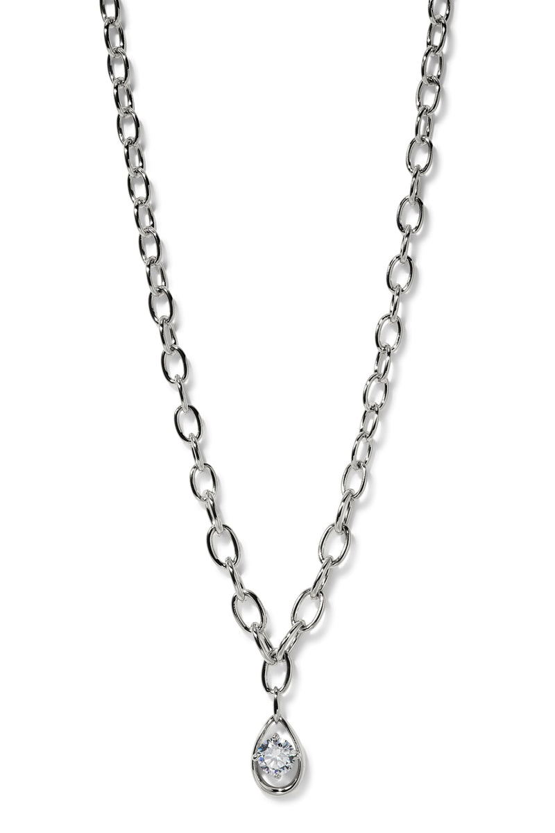 Nadri It Girl Chain Drop Necklace