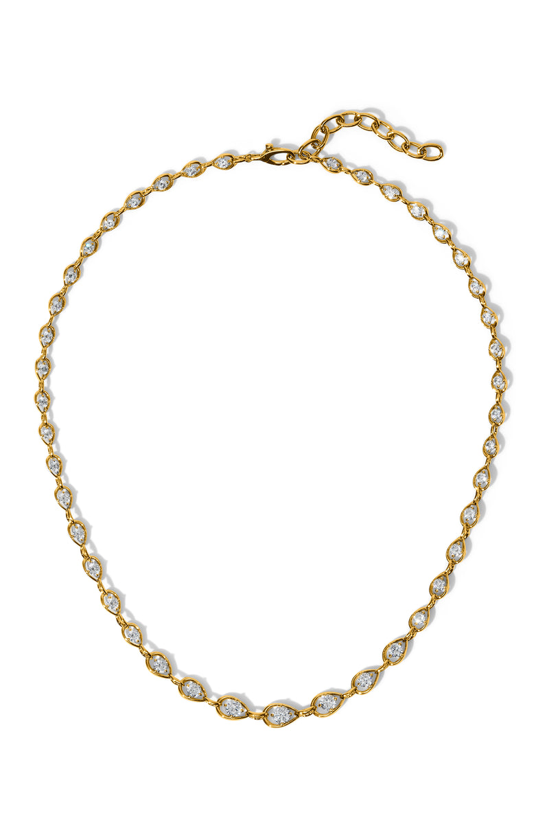 Nadri Le Bisou Halo Heart Necklace