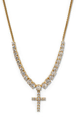 Nadri Astrid Cross Frontal Necklace