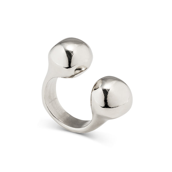 UNOde50 Zen Silver-Plated Bead Ring - 8.5