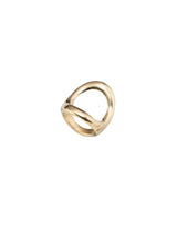 UNOde50 Grateful Gold-Plated Central Oval Ring - Size 8.5