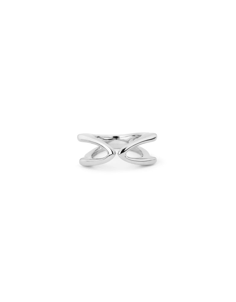 UNOde50 Stand Out Silver Plated Ring - Size 8.5