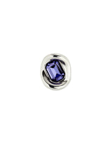 UNOde50 Ser Valiente Silver-Plated Purple Crystal Ring - Size 8.5