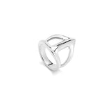 UNOde50 Ser Majestuosa Silver-Plated Manta Ray-Shaped Ring - Size 8.5