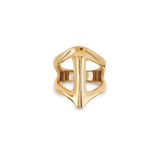 UNOde50 Ser Majestuosa Gold-Plated Manta Ray-Shaped Ring - Size 8.5