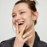 UNOde50 Ser Imparable Gold-Plated Ring - Size 8.5