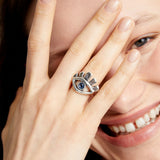 UNOde50 Ser Intuitiva Silver-Plated Ring - Size 9.5