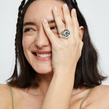 UNOde50 Ser Intuitiva Silver-Plated Ring - Size 8.5