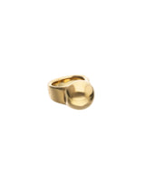 UNOde50 18K Gold Sphere Shape Ring - Size 7.5