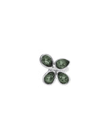 UNOde50 Presagio Silver-Tone 4 Crystal Ring - Size 7.5