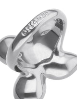 UNOde50 Presagio Silver-Tone 4 Crystal Ring - Size 7.5