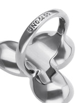 UNOde50 Presagio Silver-Tone 3 Multicolor Crystal Ring - Size 7.5