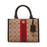 Anne Klein Mini Logo Varsity Stripe Satchel Handbag