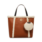 Anne Klein Shearling Tote Handbag