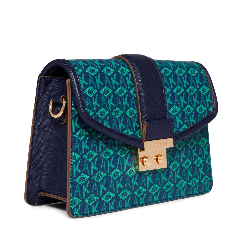 Anne Klein Cube Logo Small Flap Crossbody Handbag – ShopCGX