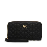 Anne Klein Quilted AK Zip Around Wallet