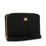 Anne Klein Quilted AK Zip Around Wallet