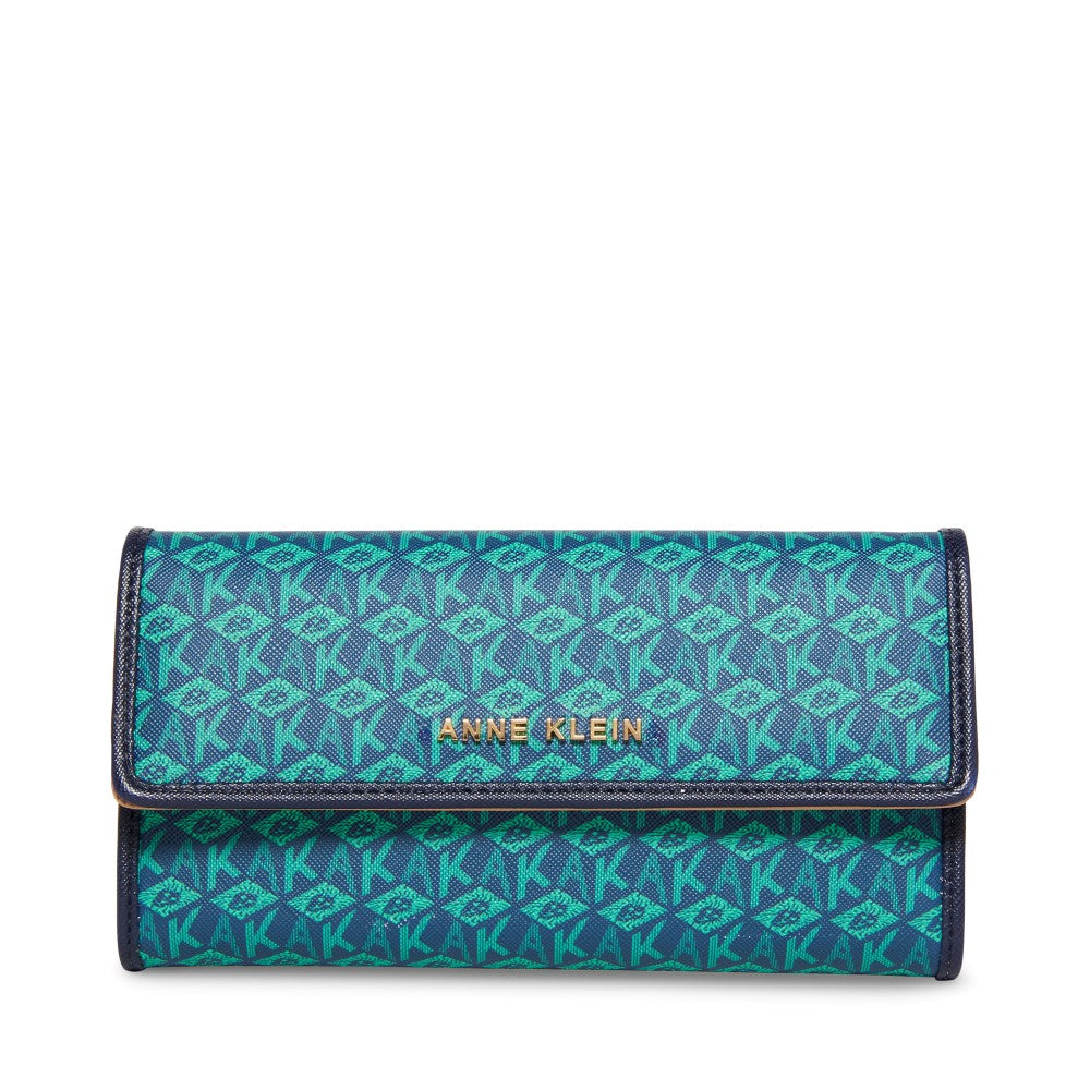 Anne Klein Mini Cube Logo Flap Wallet