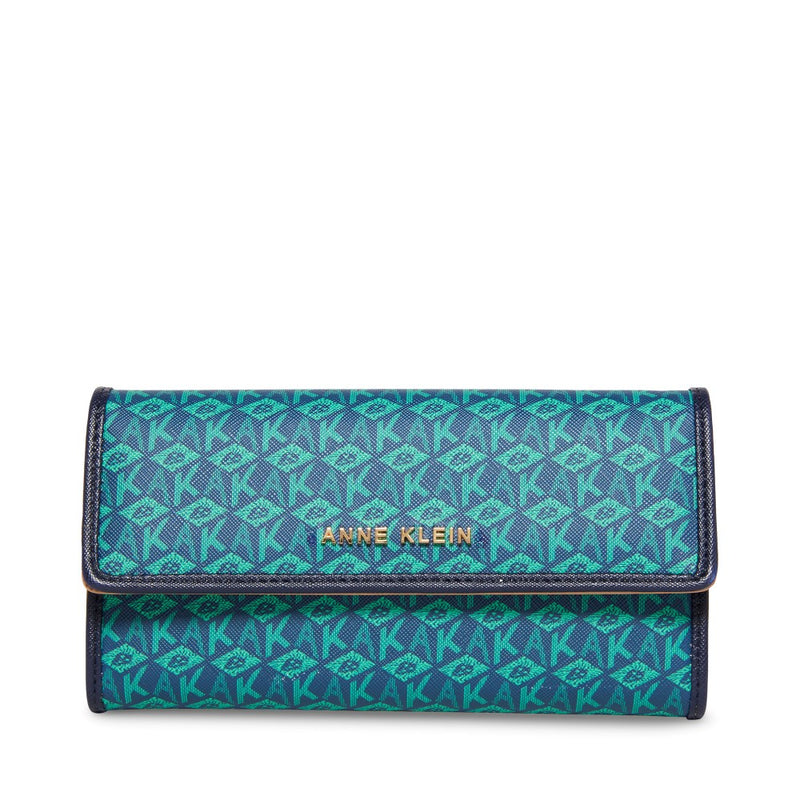 Anne Klein Mini Cube Logo Flap Wallet