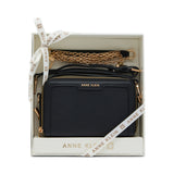 Anne Klein Double Zip Camera Crossbody Handbag